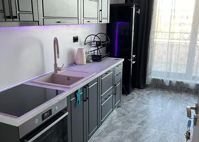 Lägenhet Luxury Penthouse At Valencia Gardens Burgas